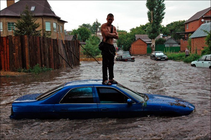 Ростов поплыл после дождя