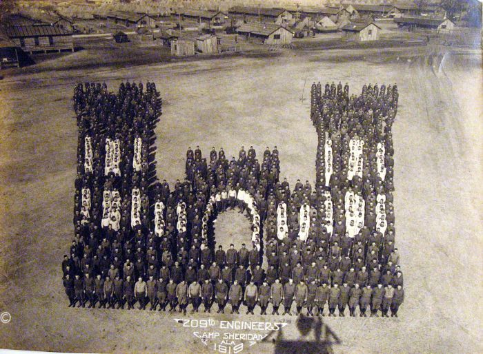 Тысячи американских солдат на фото из 1918-19гг