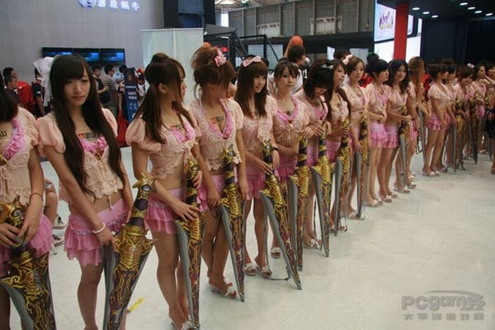 Девушки с выставки игр ChinaJoy в Китае (52 фото)