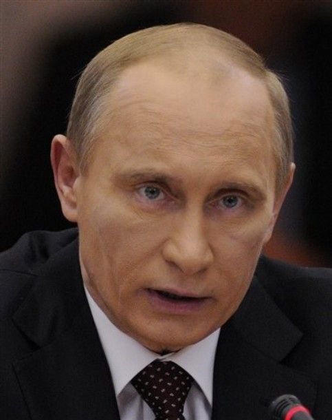 Откуда у Путина синяк (6 фото)
