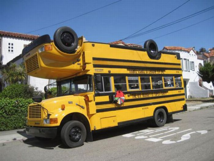 Необычный школьный автобус