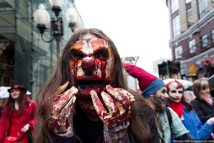Шествие зомби в Москве
