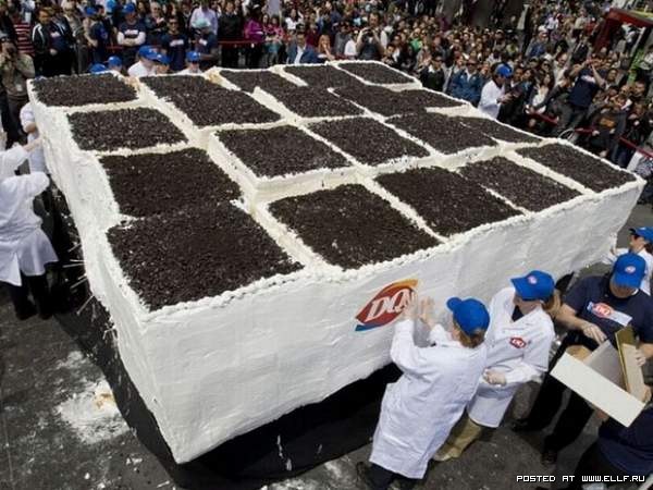 Самый большой торт-мороженое в мире