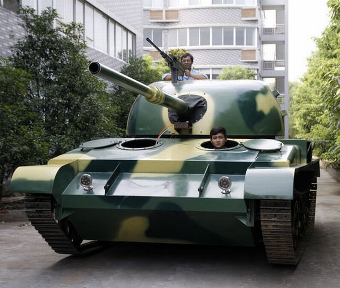 Самодельный танк Т-62