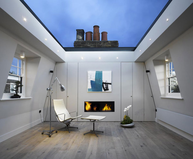 Дом со стеклянной крышей в Лондоне