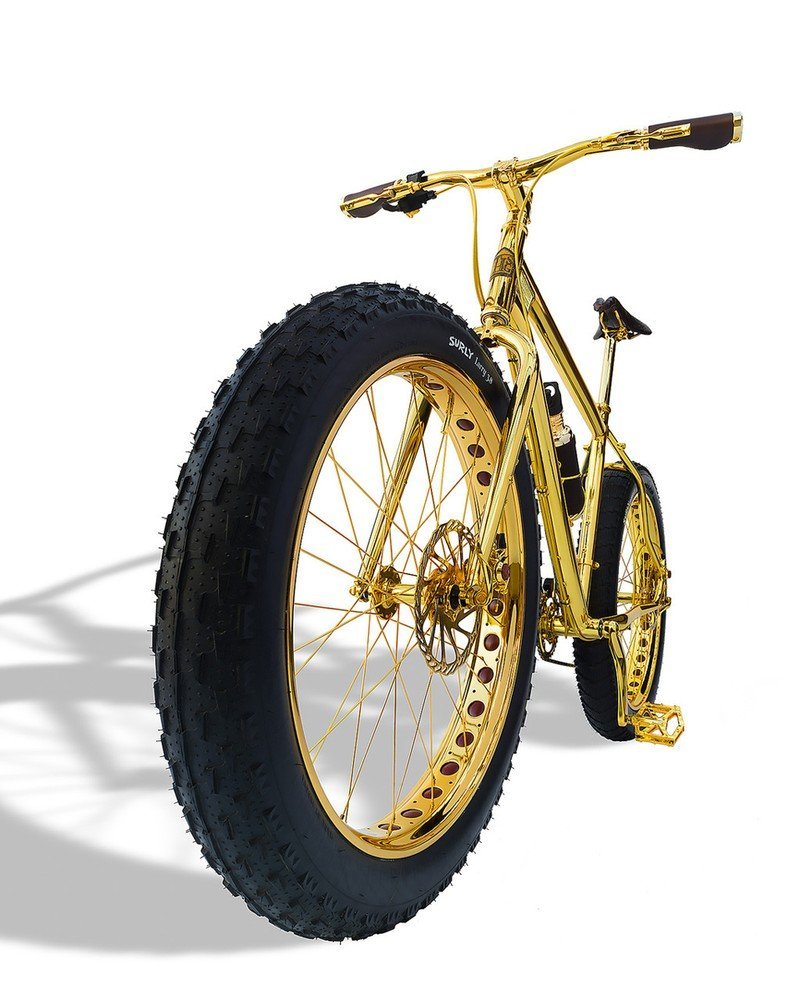 Горный велосипед MTB из золота для любителей роскоши