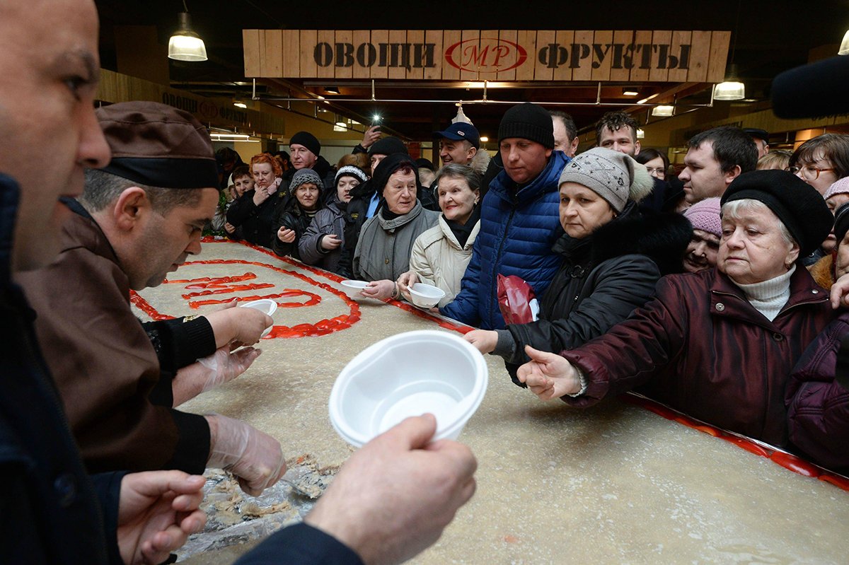 Самый большой холодец в мире был приготовлен в Москве