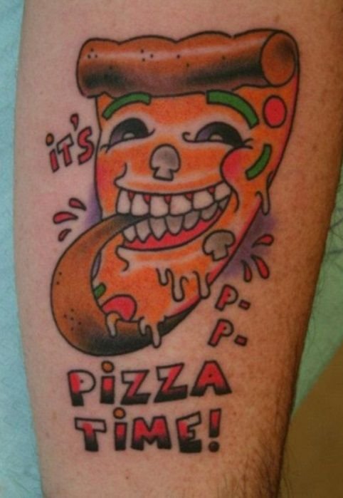 Татуировки больших любителей пиццы
