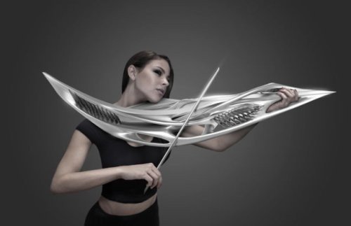 Piezoelectric Violin - скрипка изготовленная при помощи 3D-принтера и выглядящая как фантастическое оружие