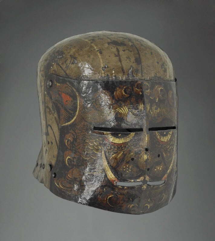 Шлемы немецких рыцарей шестнадцатого века (13 фото)