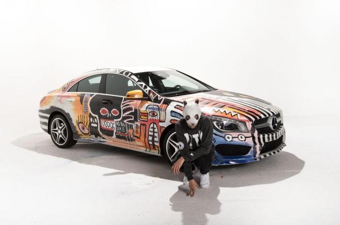 Немецкий рэпер CRO сделал из Mercedes CLA арт-машину (5 фото и 1 видео)