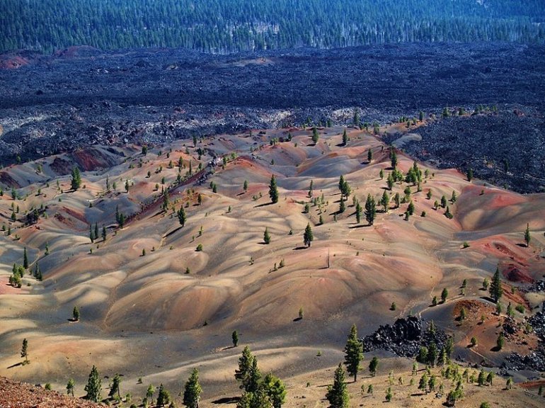 Дюны Национального Вулканического парка Лассен (7 фото)