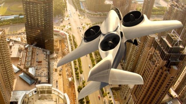 Идея воздушного транспорта из будущего для города (6 фото)