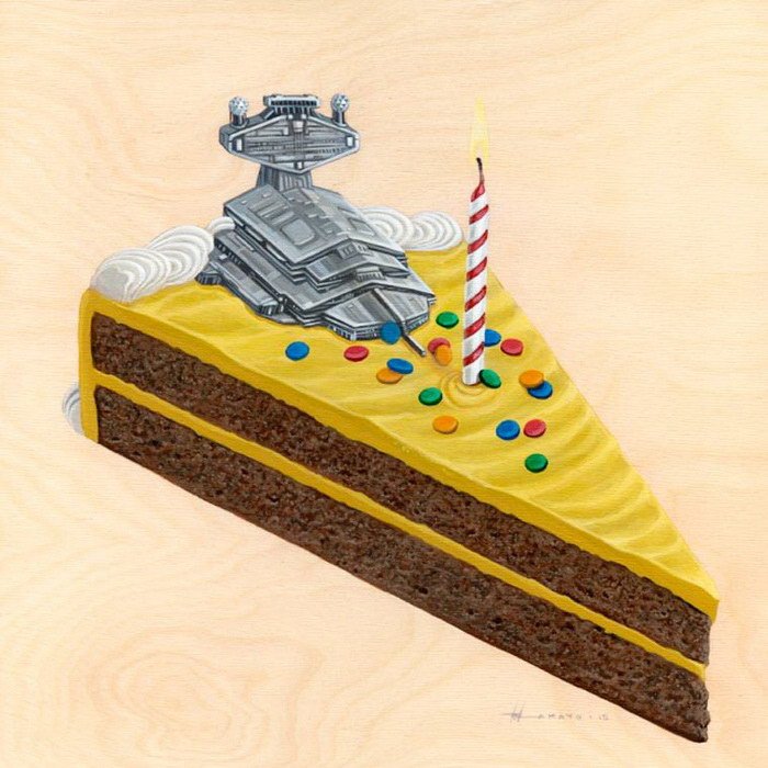 Звездный разрушитель в виде тортиков и пирожков (19 фото)