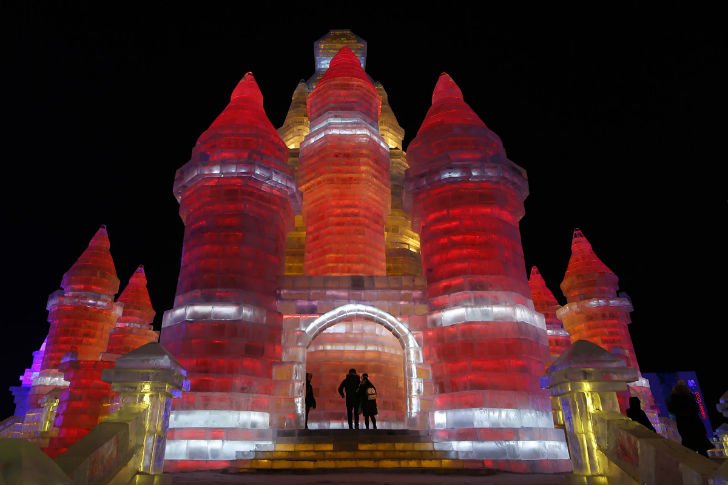 Международный фестиваль ледяной и снежной скульптуры в Китае