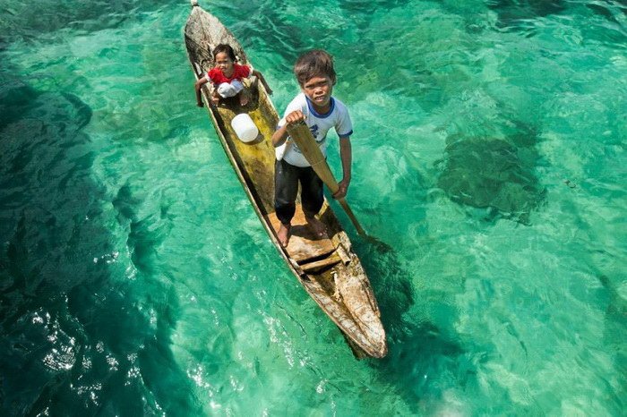 Bajau Laut - племя Баджао живущее в настоящем раю