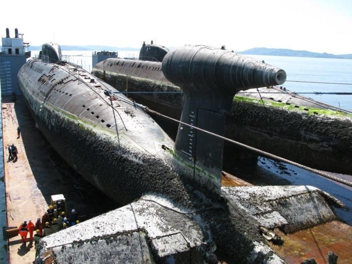 Состояние старых подводных лодок