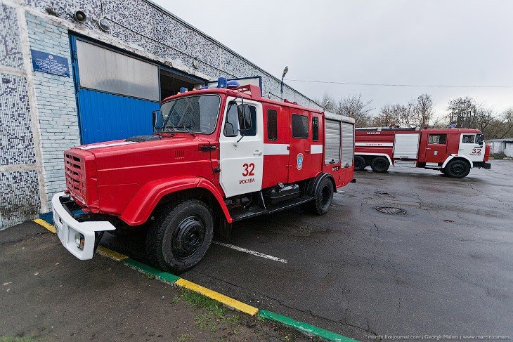 Пожарная часть изнутри