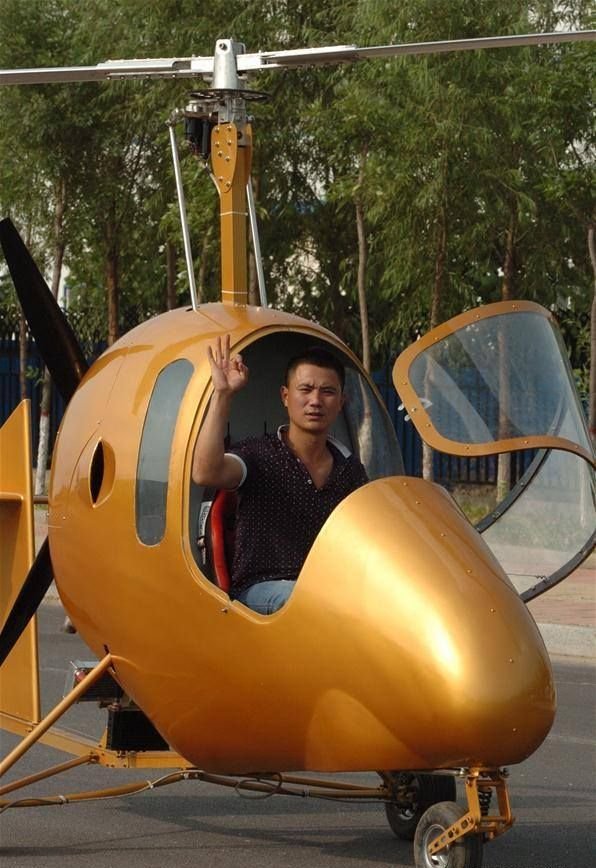 Конструктор любитель из китайского села соорудил собственный вертолет