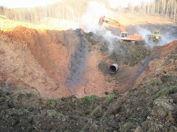 Последствия разрыва трубы на магистральном газопроводе