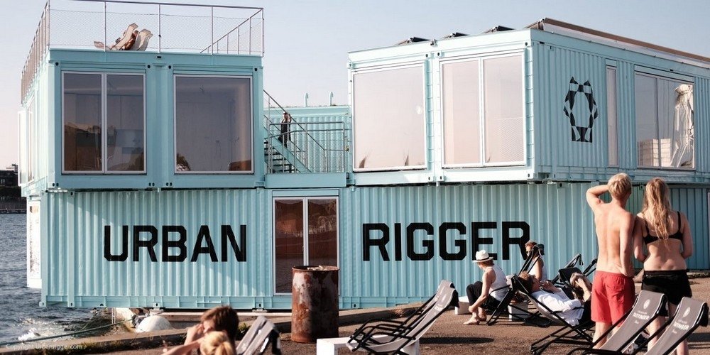 Плавающие общежития из морских контейнеров для датских студентов