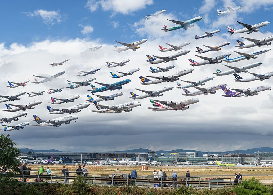 Воздушный трафик в потрясающих фотографиях Майка Келли
