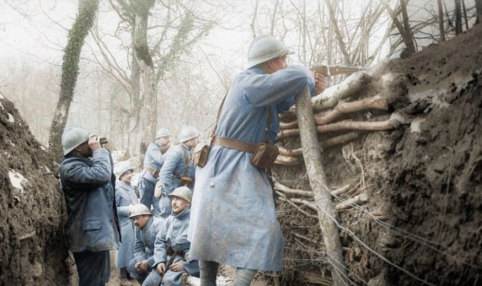 Окрашенные фотографии Первой мировой войны