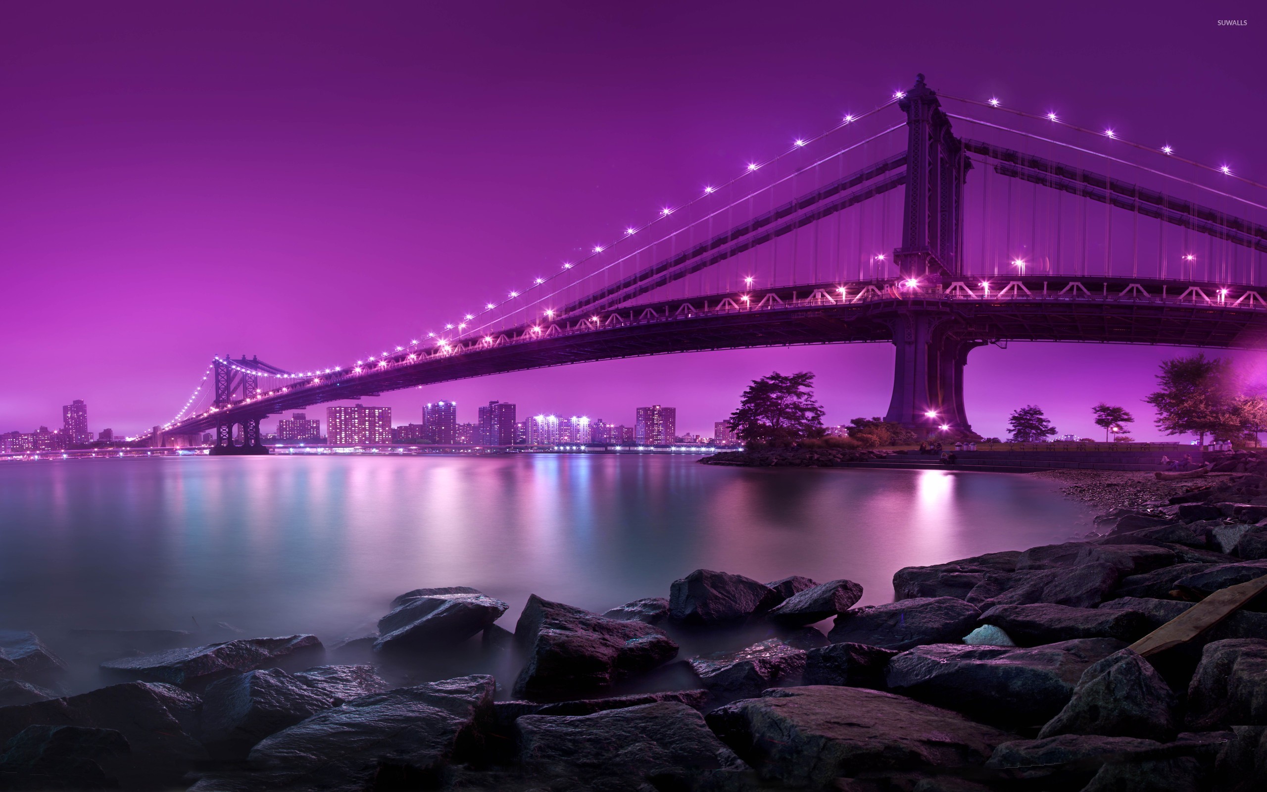 Манхэттенский мост, Нью-Йорк, США.