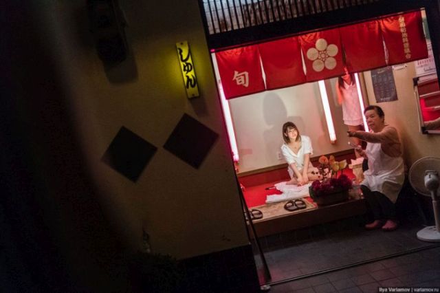 «Квартал красных фонарей» в японской Осаке