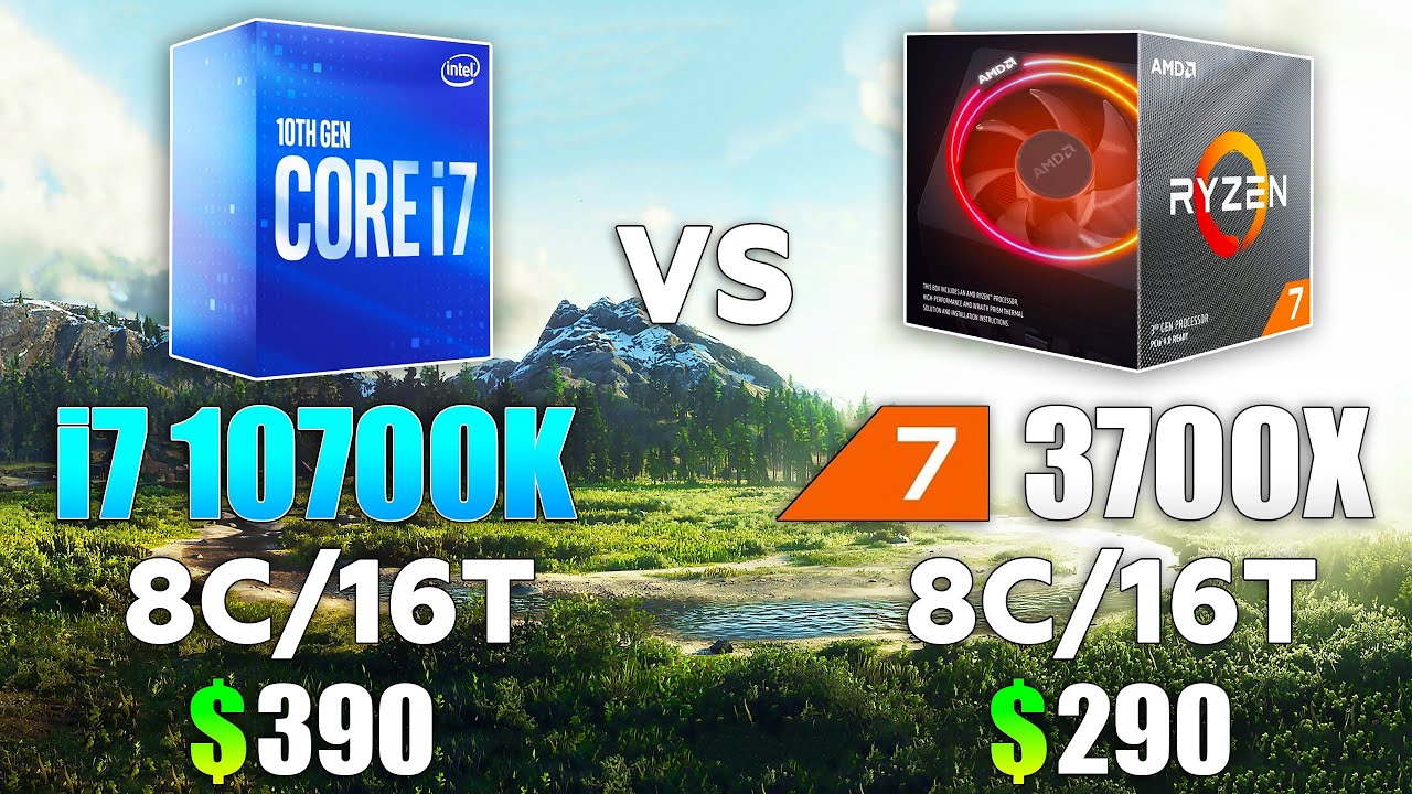 Core i7 10700K vs Ryzen 7 3700X Test in 10 Games