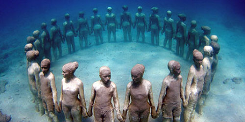 Музей подводных скульптур (10 фото)