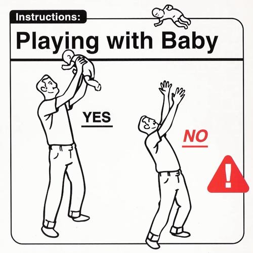 Инструкция по уходу за ребенком (28 картинок)