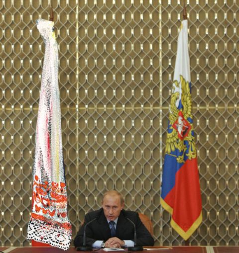 Фотожаба на картину В.В. Путина (75 работ)