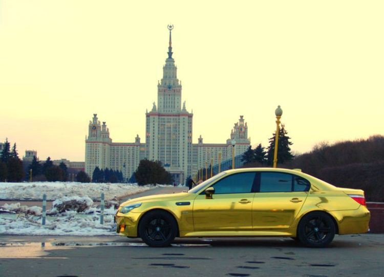 Позолоченая BMW