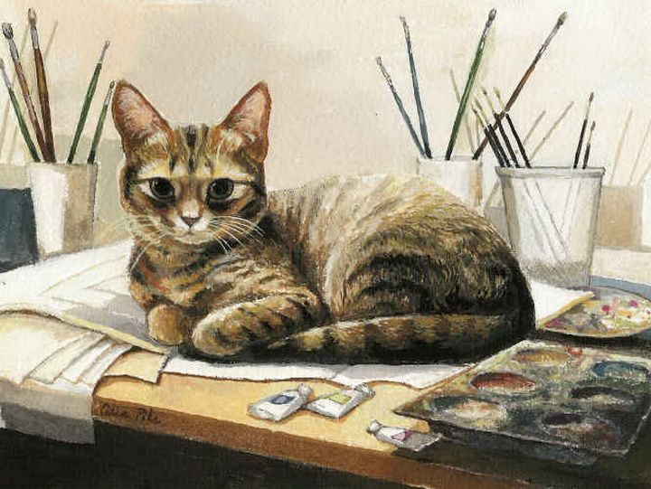 Рисованные кошки от Celia Pike