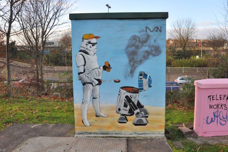 Прикольные граффити