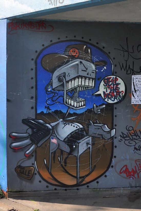 Прикольные граффити