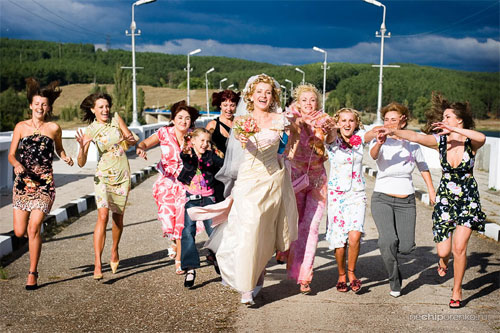 Прикольные свадебные фото