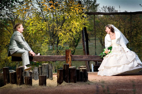 Прикольные свадебные фото