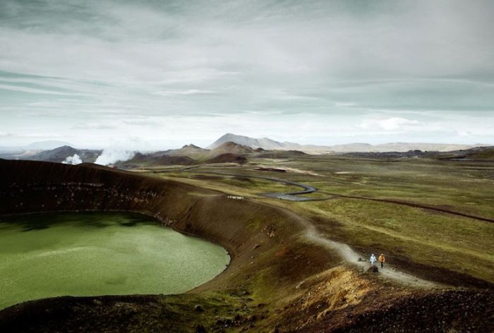 Молочная река в Исландии (20 фото)