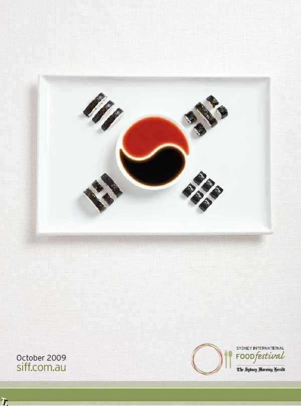 Флаги из еды