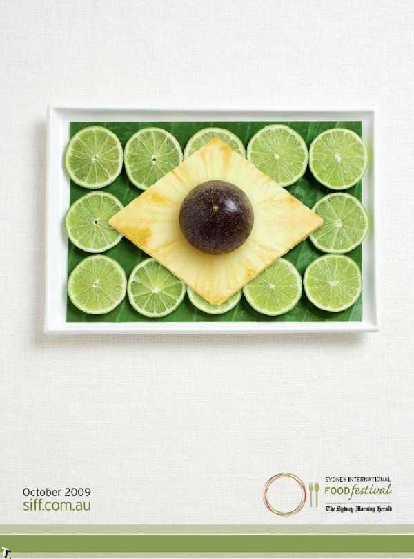 Флаги из еды