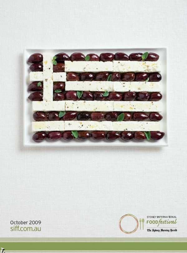 Флаги из еды