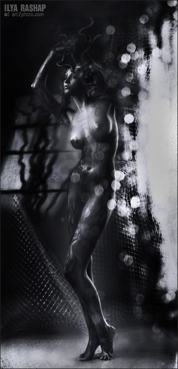 Прикольный бодиарт (Ню)