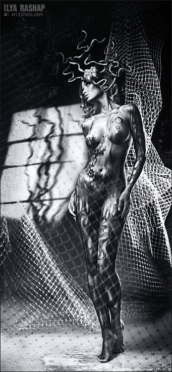 Прикольный бодиарт (Ню)