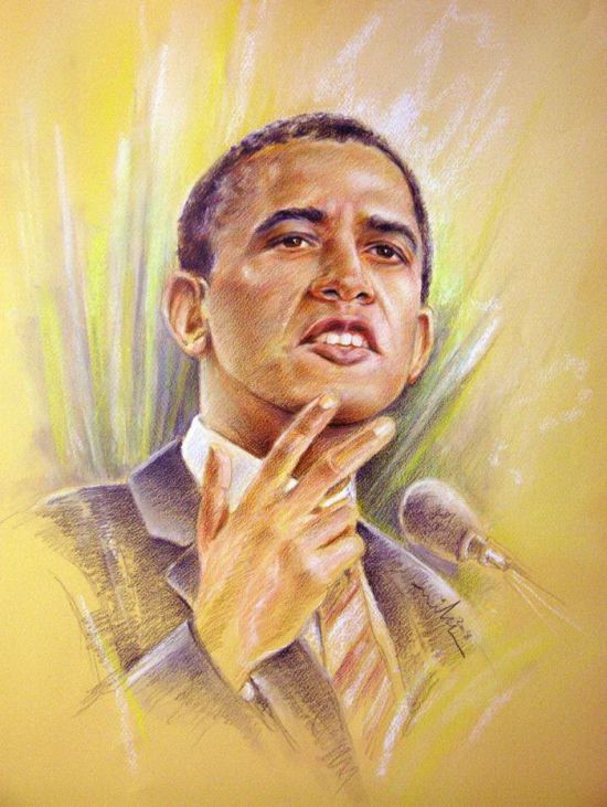 Нарисованный Обама