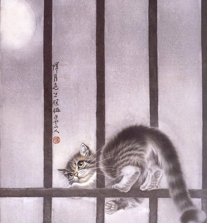Рисованные кошки от Сюй Синьци