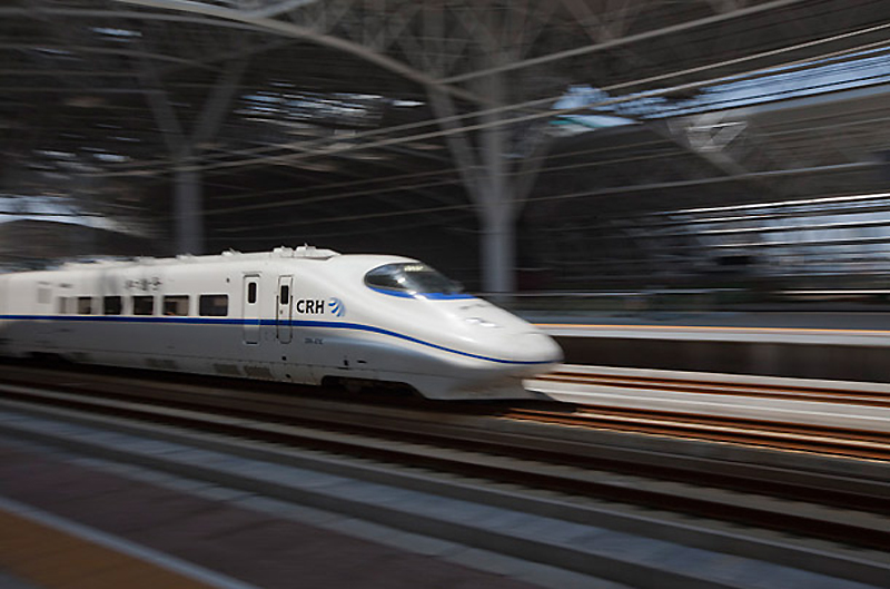 Скоростные поезда в Китае (12 фото)