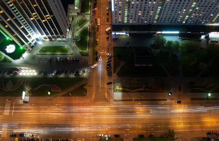 Москва, виды сверху