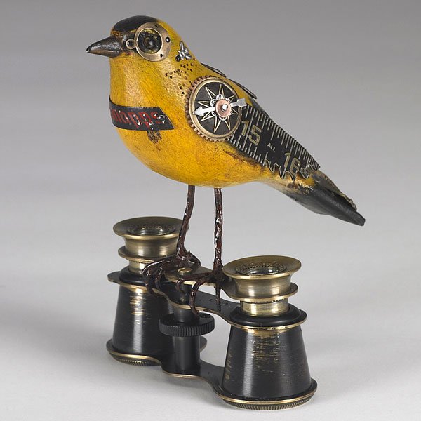 Стимпанк-скульптуры певчих птиц